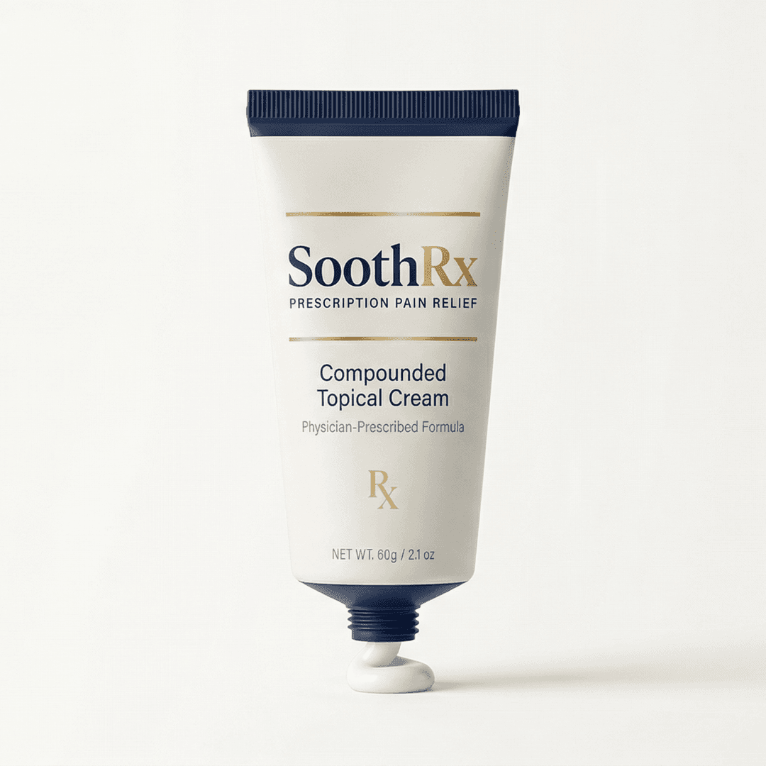 SoothRx prescription pain relief cream tube